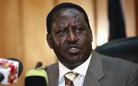 Raila Odinga up close speaking into a microphone